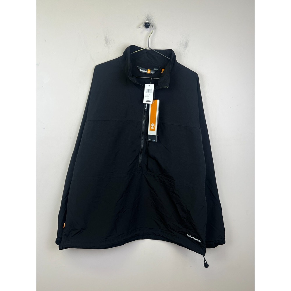 Timberland Mens Benton Trail Quarter Zip Pullover Jacket Black XL TB0A5VDF001